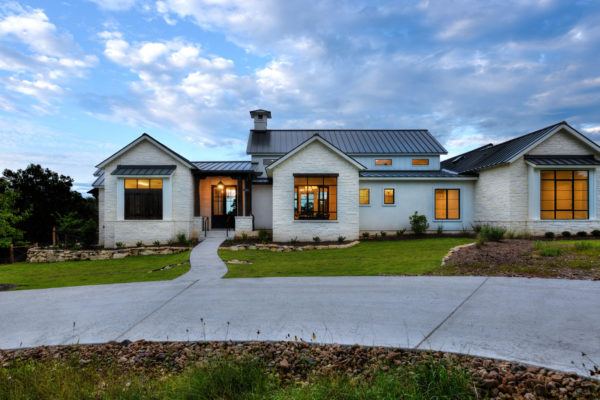The Lifestyle Modern Farmhouse at Dusk