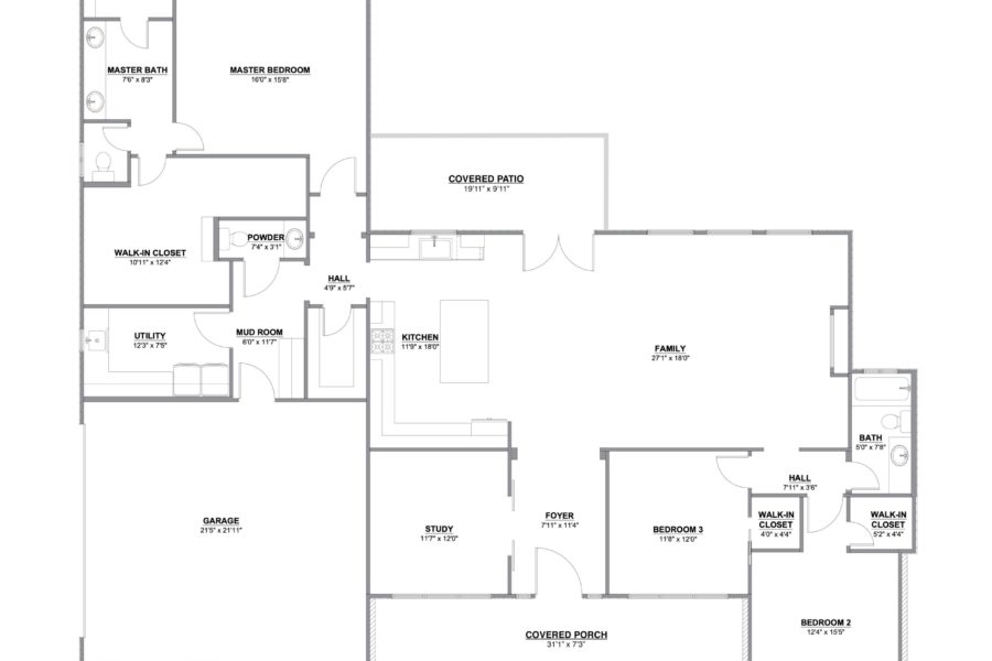3 Bedroom Floor Plan