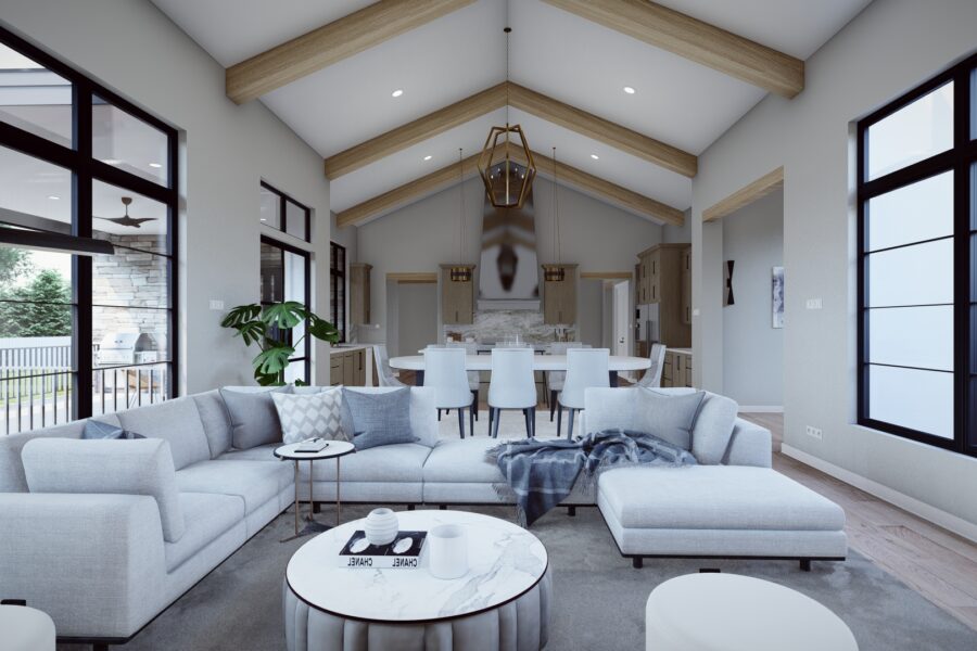 Living Room - Boerne Custom Home in Cordillera Ranch